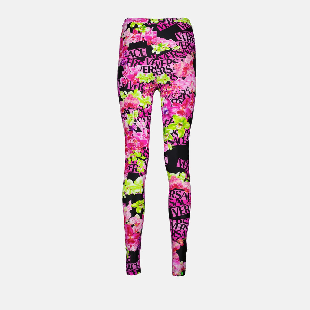 Pantalons Legging Medusa Orchid Versace Rose Femme