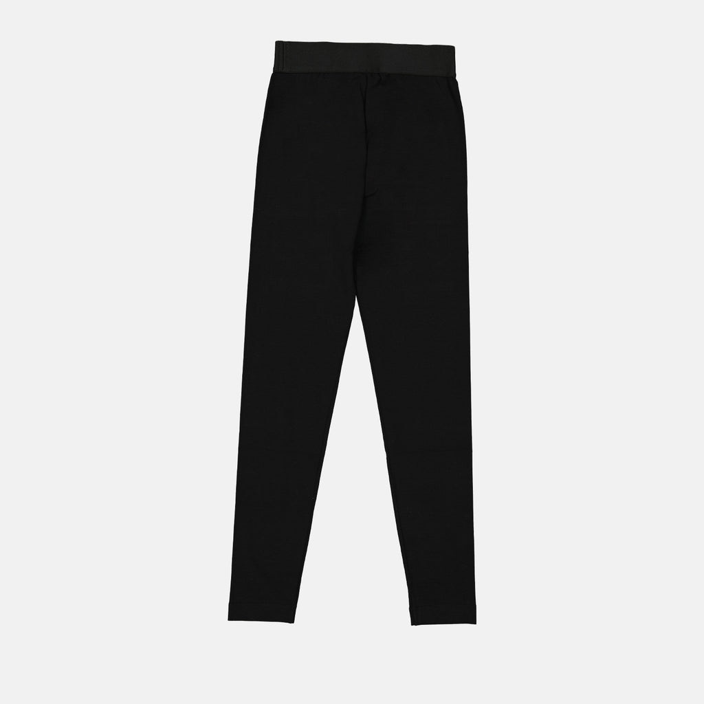 Pantalons Legging à logo Dolce & Gabbana Noir Femme
