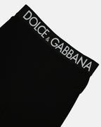 Pantalons Legging à logo Dolce & Gabbana Noir Femme