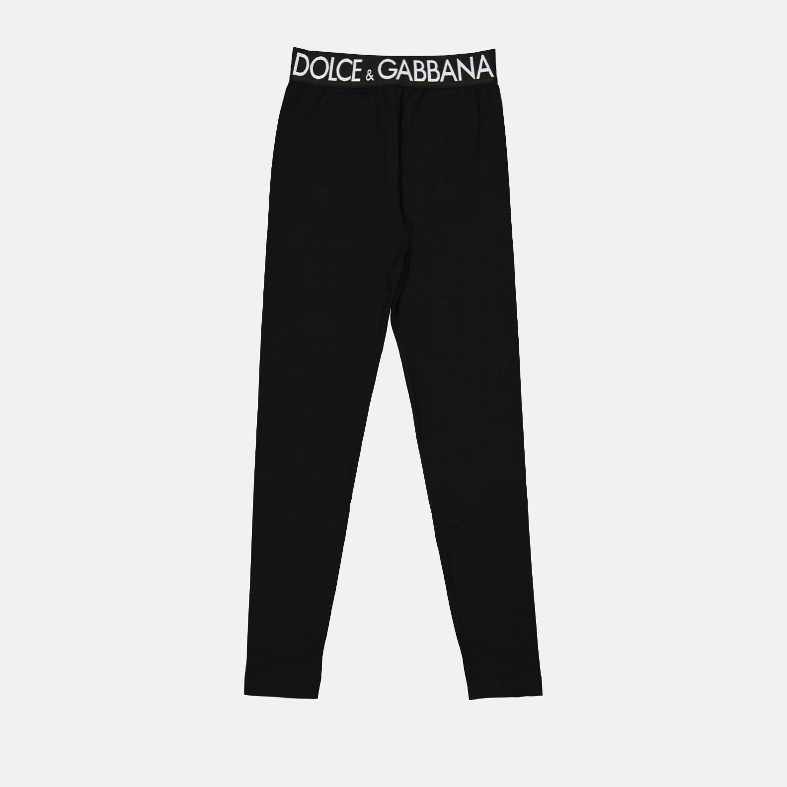 Pantalons Legging à logo Dolce & Gabbana Noir Femme