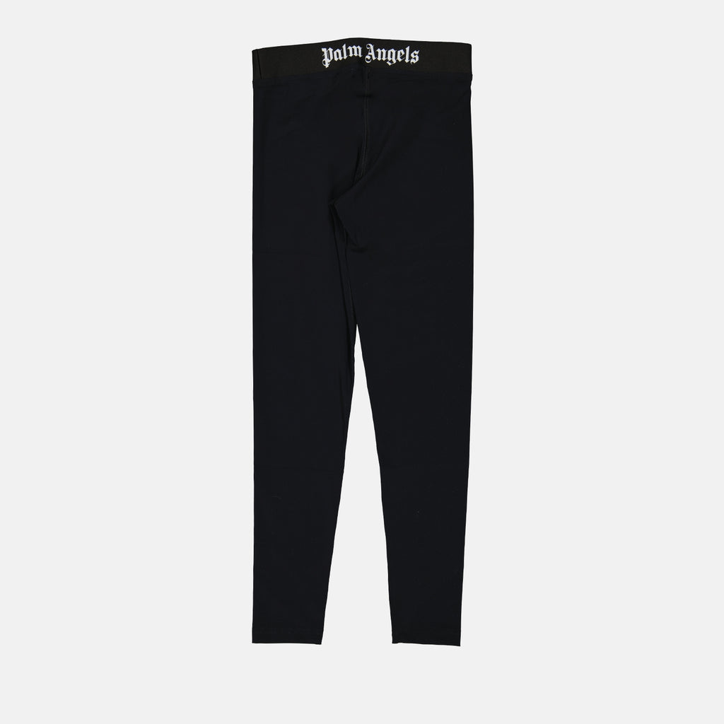 Pantaloni Legging à logo Palm Angels Nero Femme