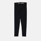 Pantaloni Legging à logo Palm Angels Nero Femme