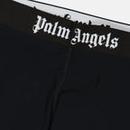 Pantaloni Legging à logo Palm Angels Nero Femme