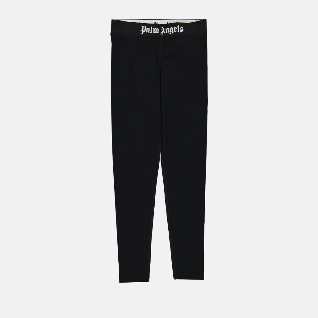 Pantaloni Legging à logo Palm Angels Nero Femme