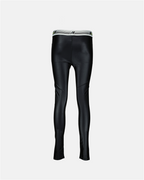 Pantalons Legging à logo MSGM Noir Femme