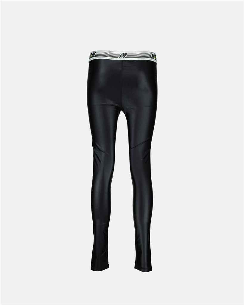 Pantalons Legging à logo MSGM Noir Femme
