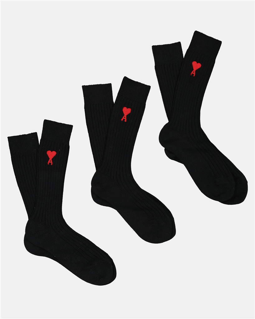 Sous-vêtements et homewear Lot de chaussettes Ami PARIS Noir Unisexe