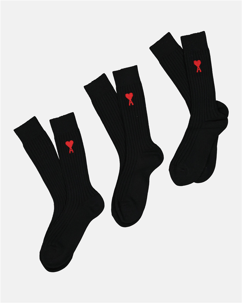 Sous-vêtements et homewear Lot de chaussettes Ami PARIS Noir Unisexe