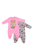Abbigliamento Lot de deux bodies Moschino Rosa Bambini
