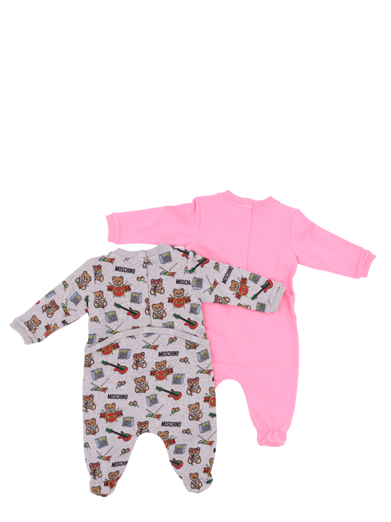 Abbigliamento Lot de deux bodies Moschino Rosa Bambini