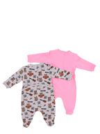 Abbigliamento Lot de deux bodies Moschino Rosa Bambini