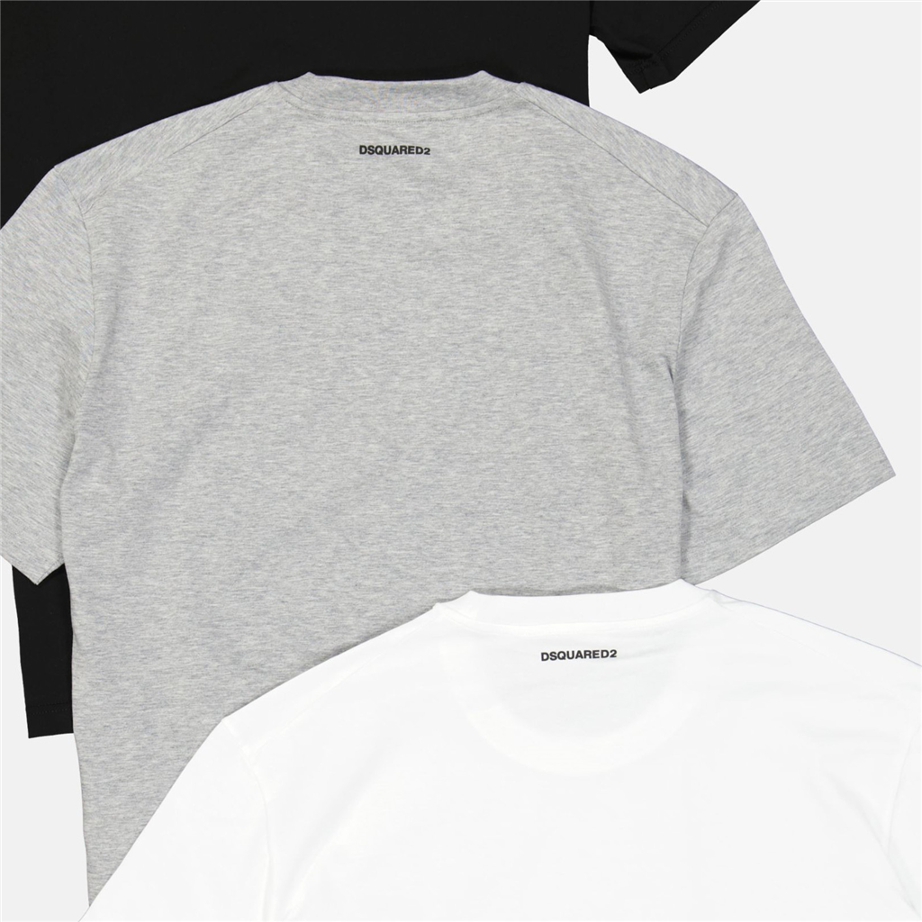 T-shirts Lot de t-shirts Dsquared2 Blanc Homme