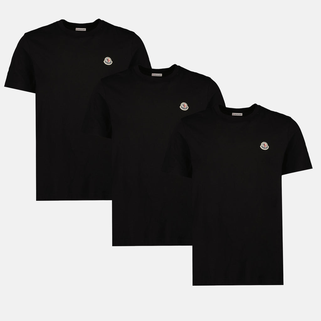 T-shirts Lot de T-shirts Moncler Noir Homme