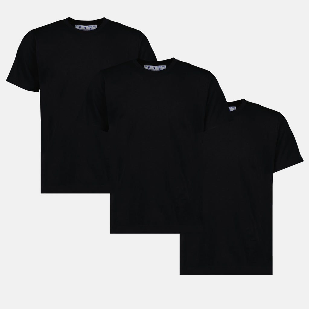 T-shirts Lot de trois T-shirts Off-White Noir Homme
