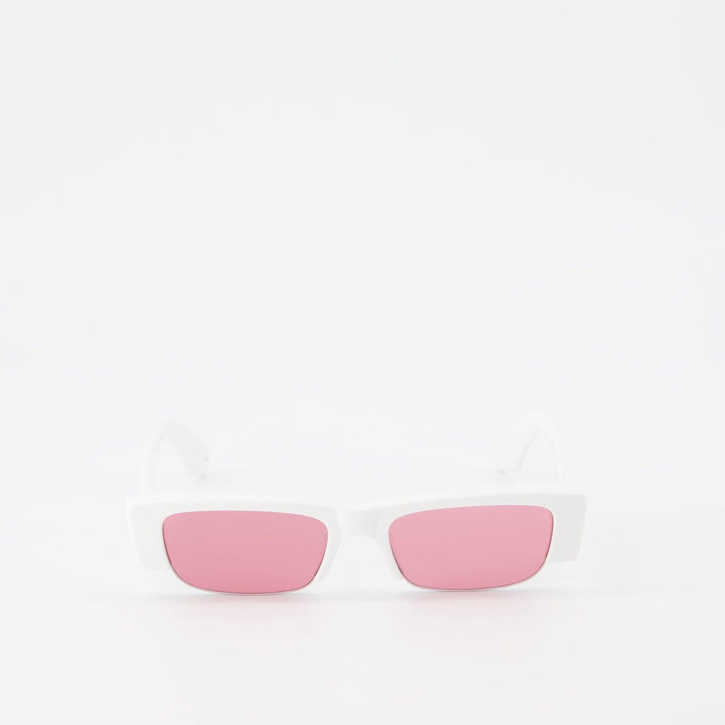 Lunettes Lunettes de soleil Graffiti Alexander McQueen Blanc Femme