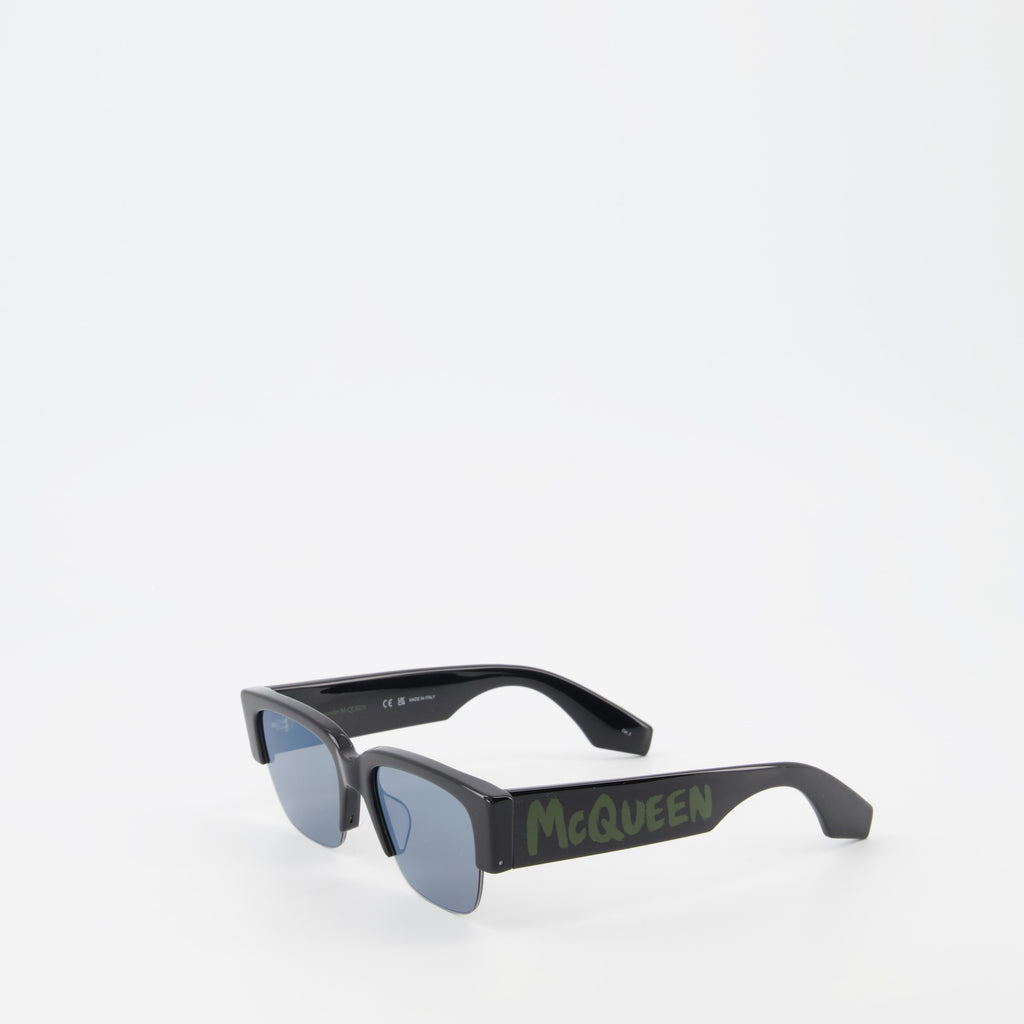 Lunettes Lunettes de soleil Graffiti Alexander McQueen Noir Unisexe
