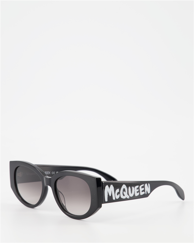 Lunettes Lunettes de soleil Graffiti Alexander McQueen Noir Femme