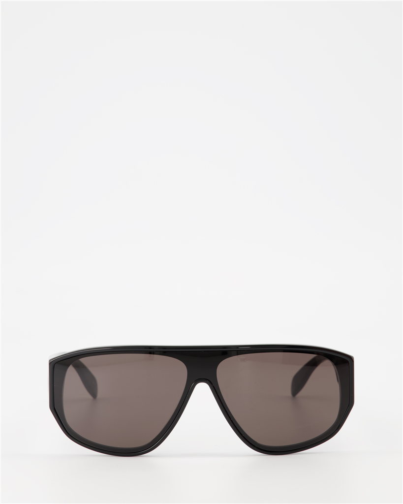 Occhiali Lunettes de soleil Graffiti Alexander McQueen Nero Unisex