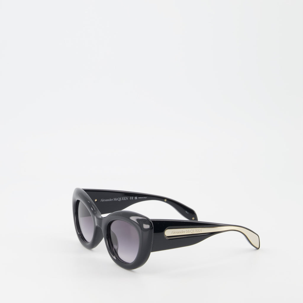 Lunettes Lunettes de soleil The Curve Alexander McQueen Noir Femme