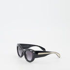 Lunettes Lunettes de soleil The Curve Alexander McQueen Noir Femme