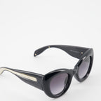 Lunettes Lunettes de soleil The Curve Alexander McQueen Noir Femme