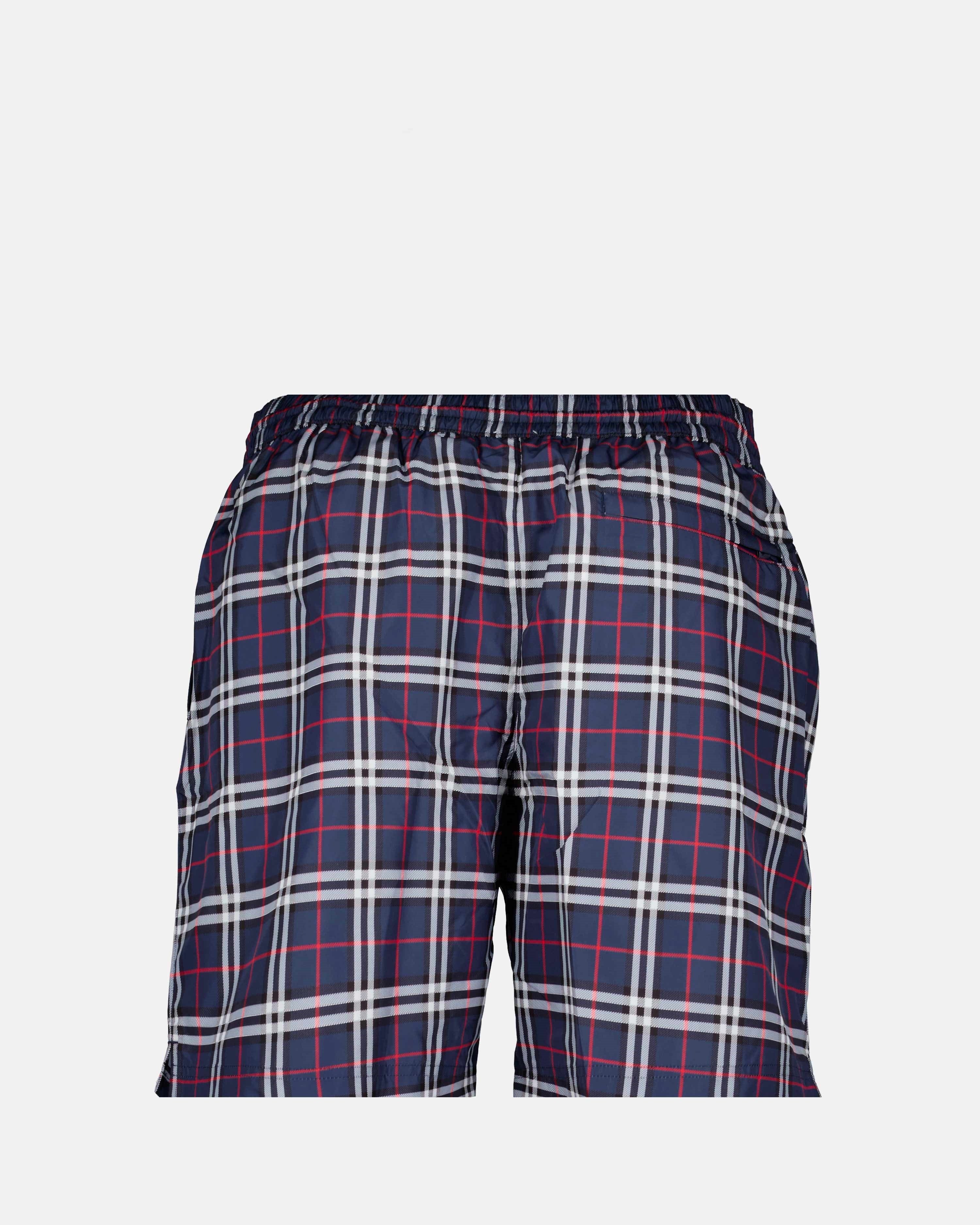Beachwear Maillot de bain à carreaux Burberry Bleu Homme