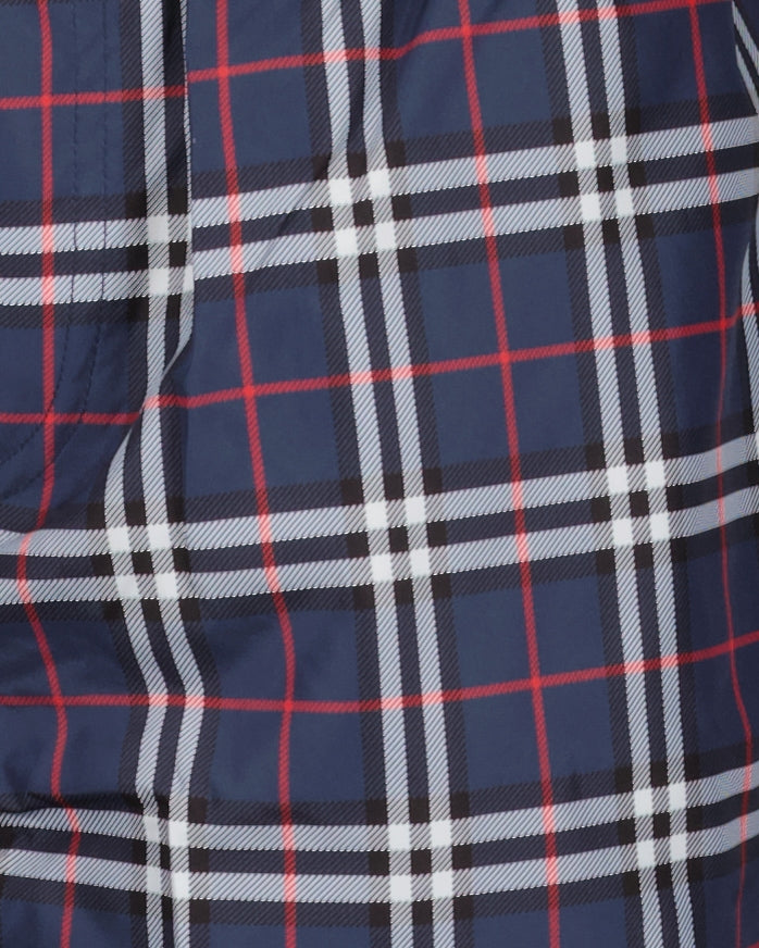 Beachwear Maillot de bain à carreaux Burberry Bleu Homme