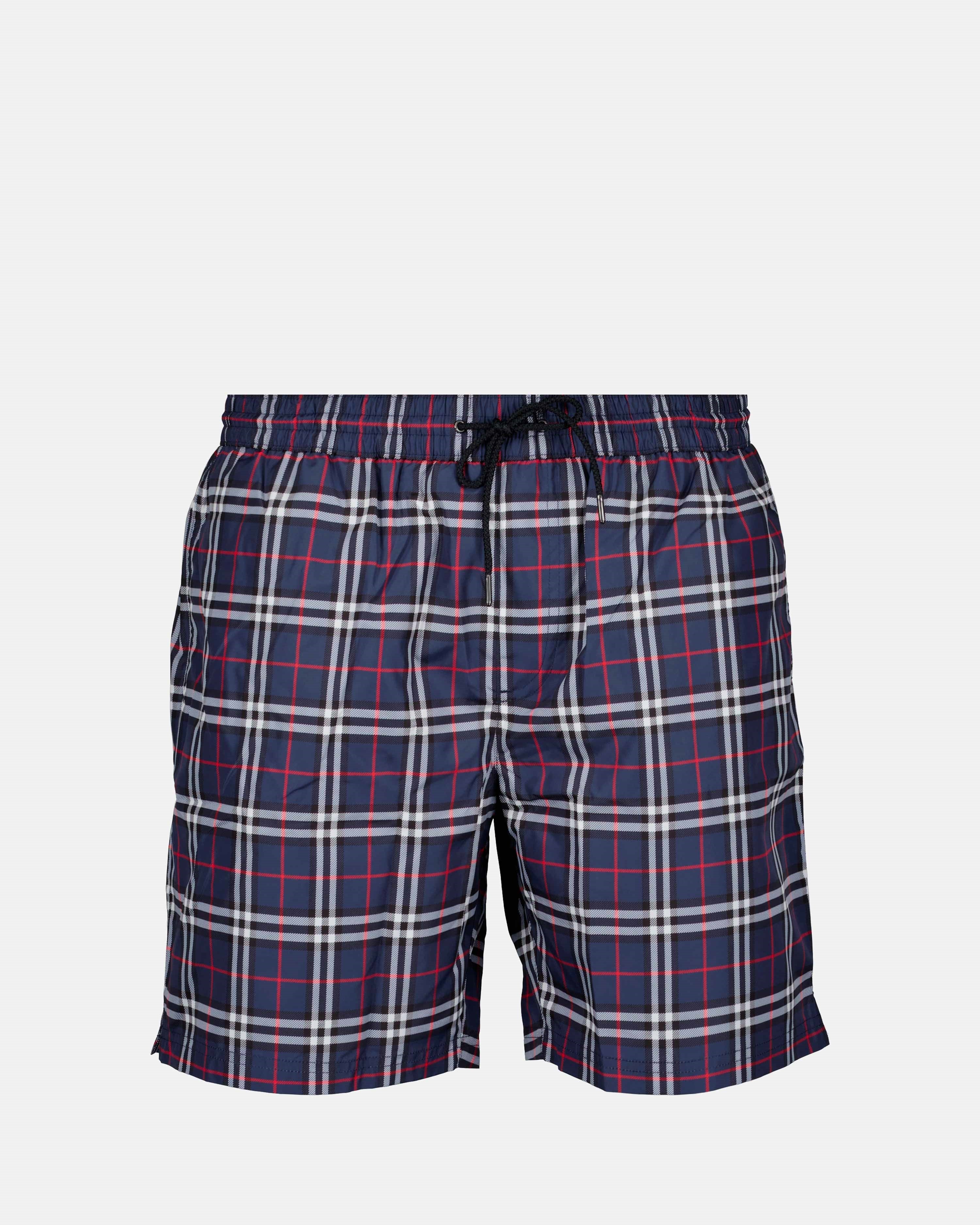Beachwear Maillot de bain à carreaux Burberry Bleu Homme