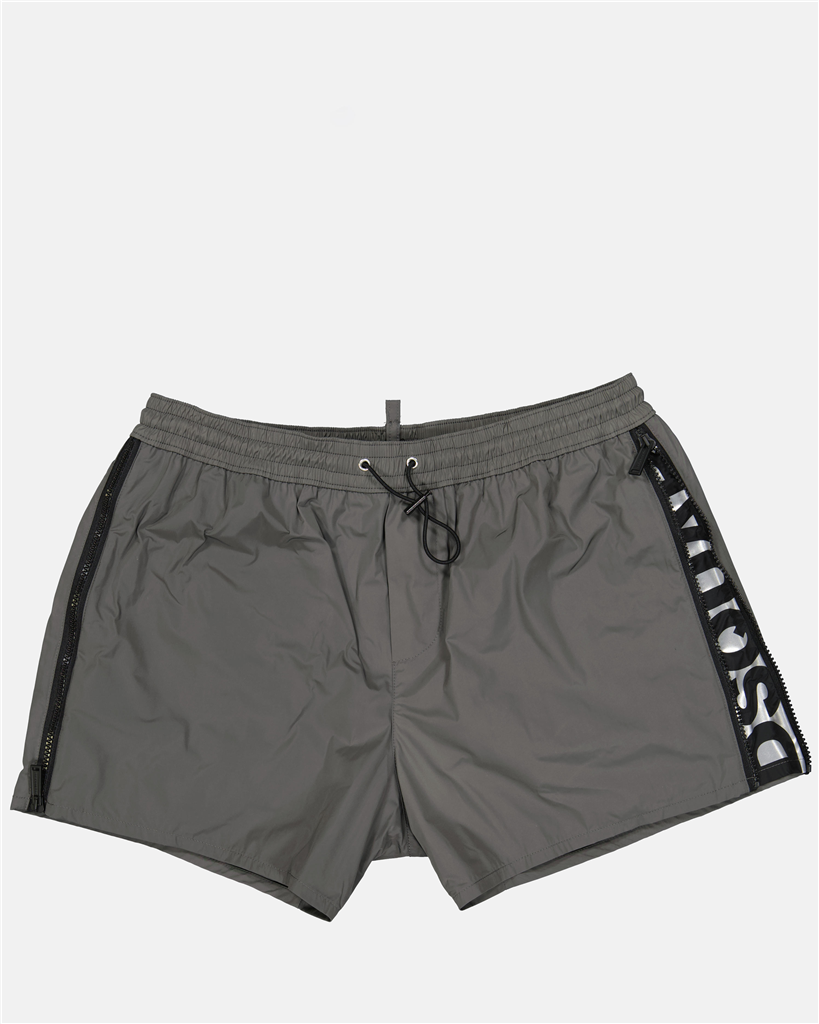 Beachwear Maillot de bain à double zip Dsquared2 Gris Homme