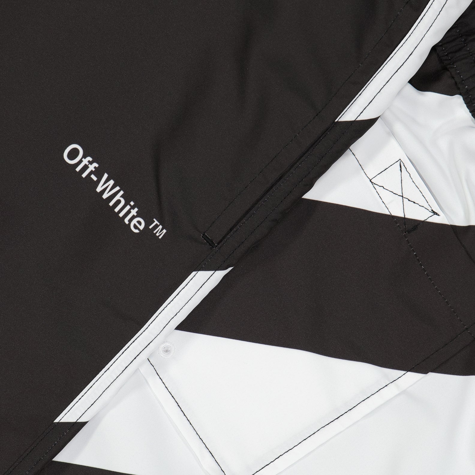 Beachwear Maillot de bain Diag Surfer Off-White Noir Homme