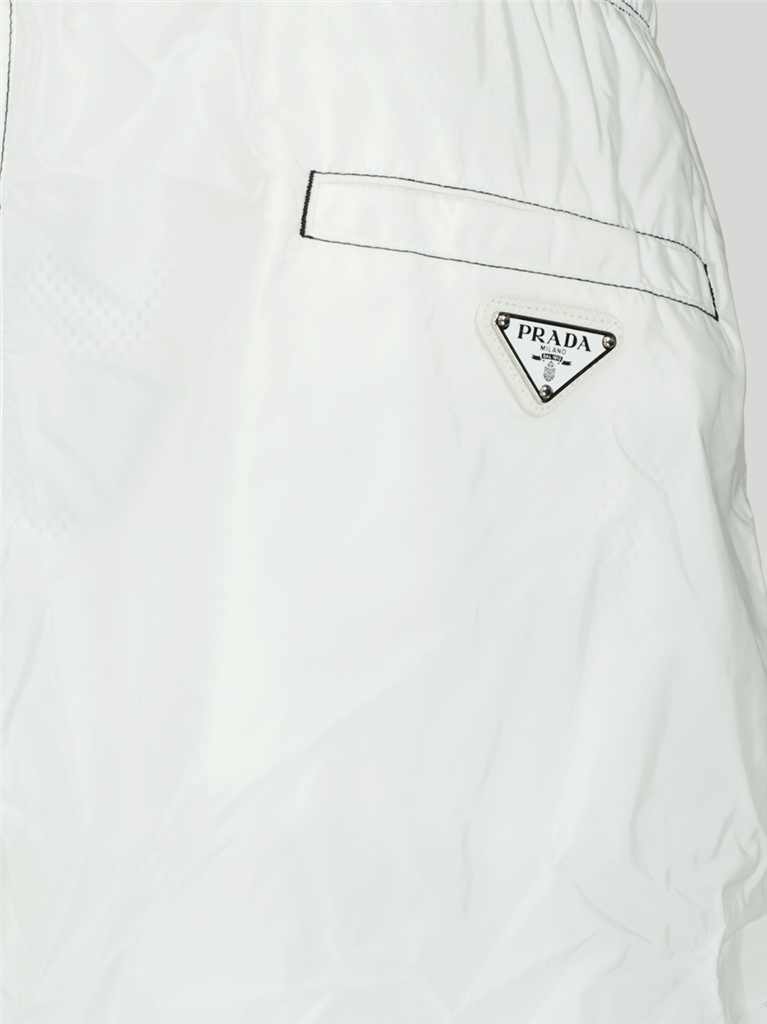 Beachwear Maillot de bain en Re-Nylon Prada Blanc Homme