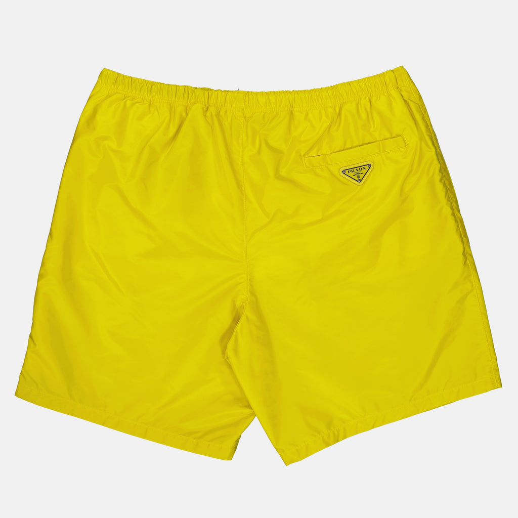 Beachwear Maillot de bain en Re-Nylon Prada Jaune Homme