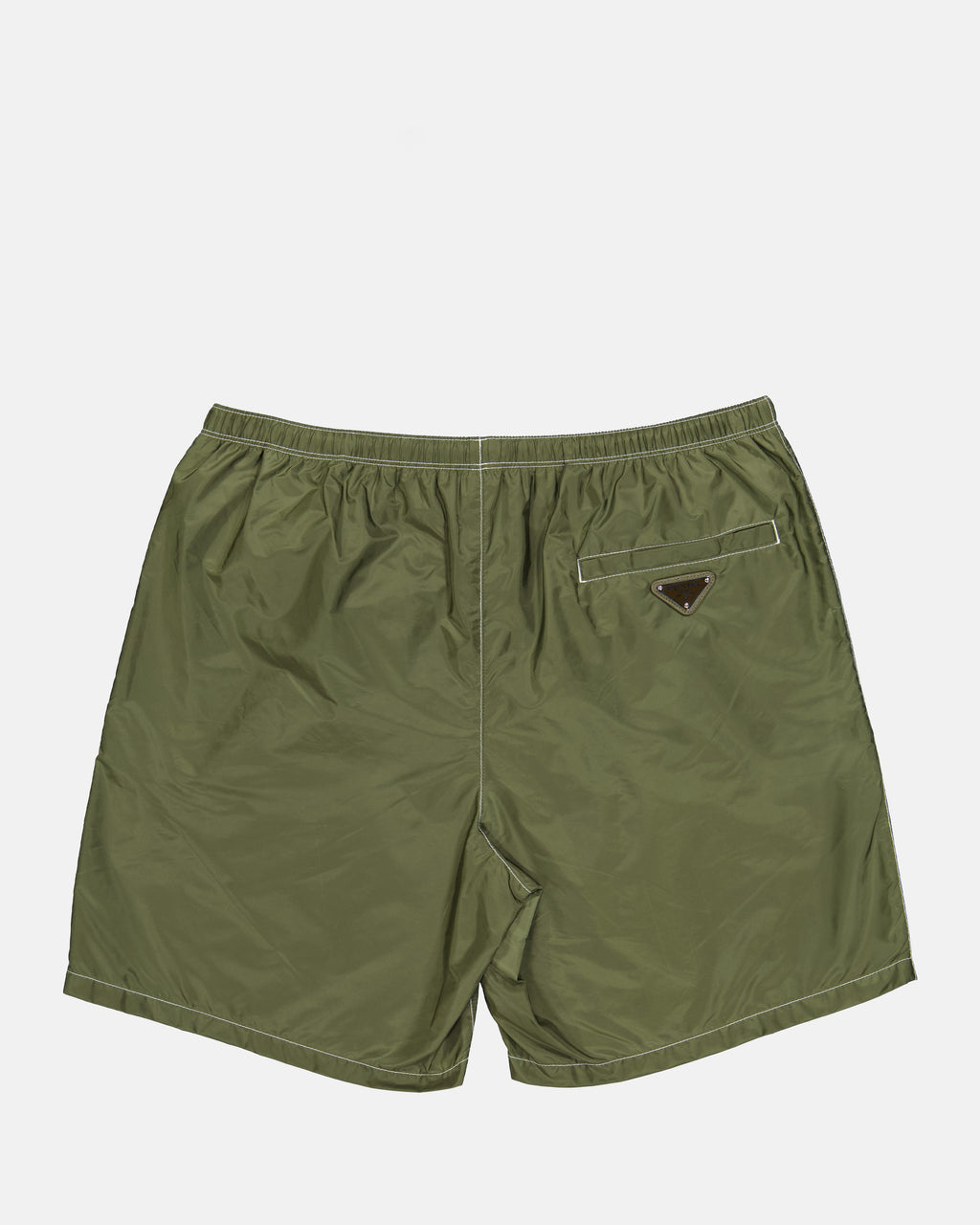 Beachwear Maillot de bain en Re-Nylon Prada Kaki Homme
