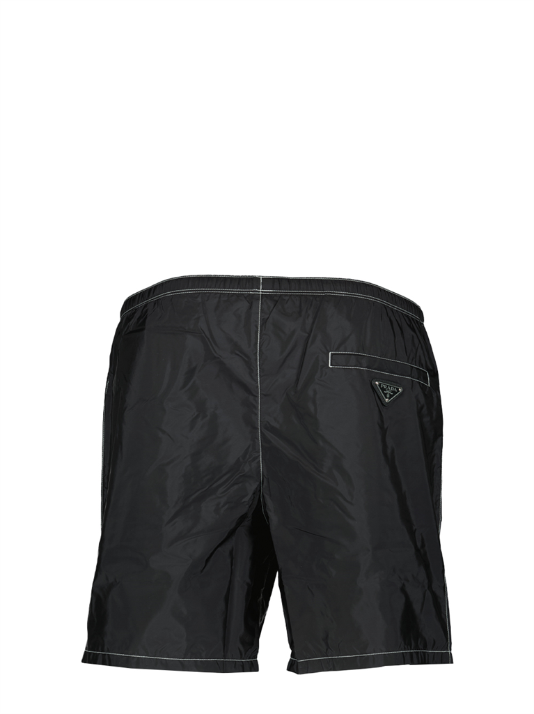 Beachwear Maillot de bain en Re-Nylon Prada pour Homme Noir Prada Noir Homme