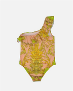 Vêtements Maillot de bain Goddess Barocco Versace Jaune Enfants