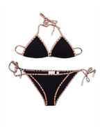 Moda de playa Bikini noir et carreaux Burberry Negro Femme