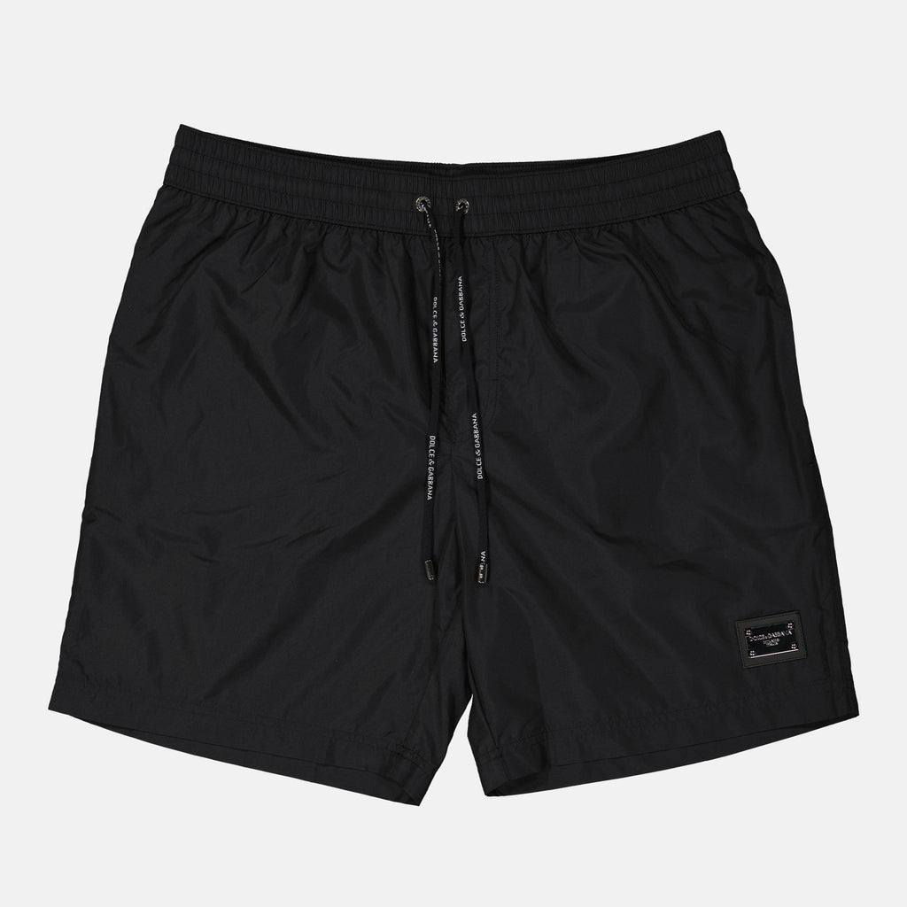 Moda mare Maillot de bain à plaquette logo Dolce & Gabbana Nero Homme