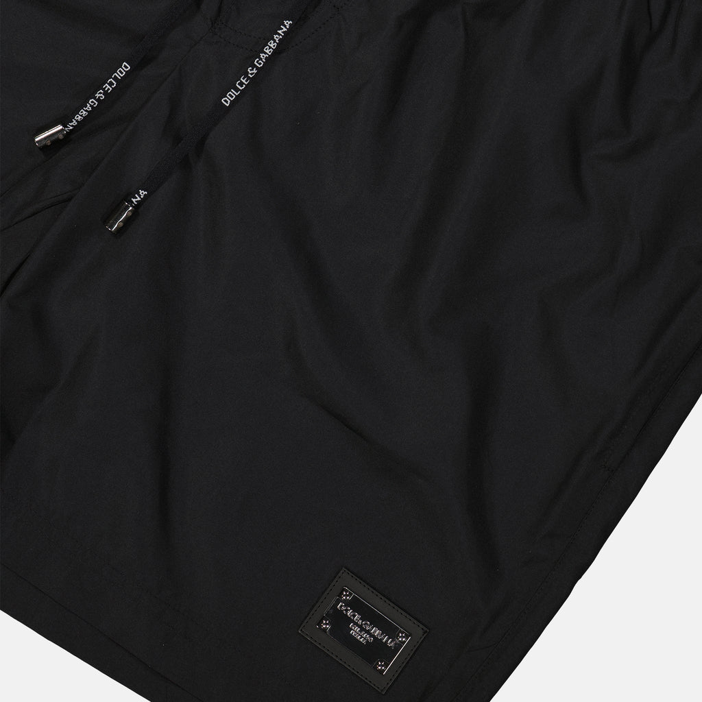 Moda mare Maillot de bain à plaquette logo Dolce & Gabbana Nero Homme