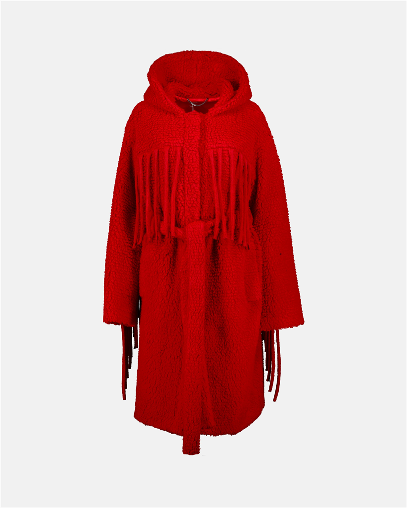 Manteaux Manteau à franges Stella McCartney Rouge Femme