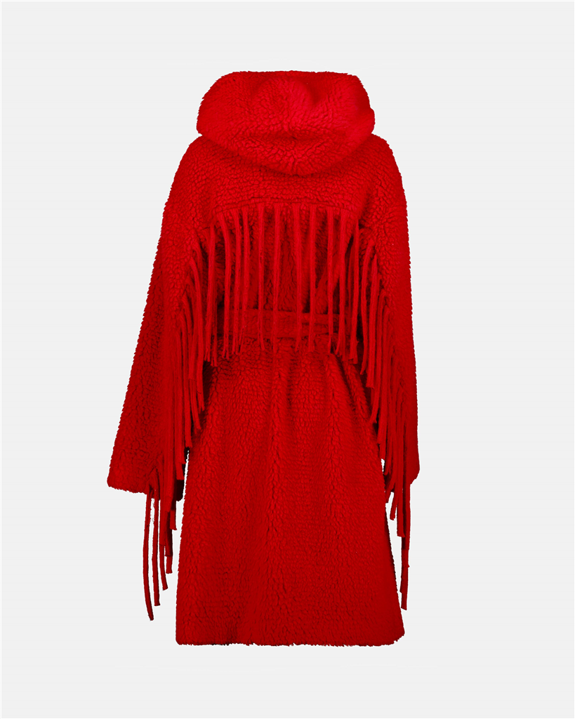 Manteaux Manteau à franges Stella McCartney Rouge Femme