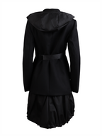 Manteaux Manteau bi-matière Prada Noir Femme