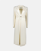 Manteaux Manteau en laine Fendi Blanc Femme