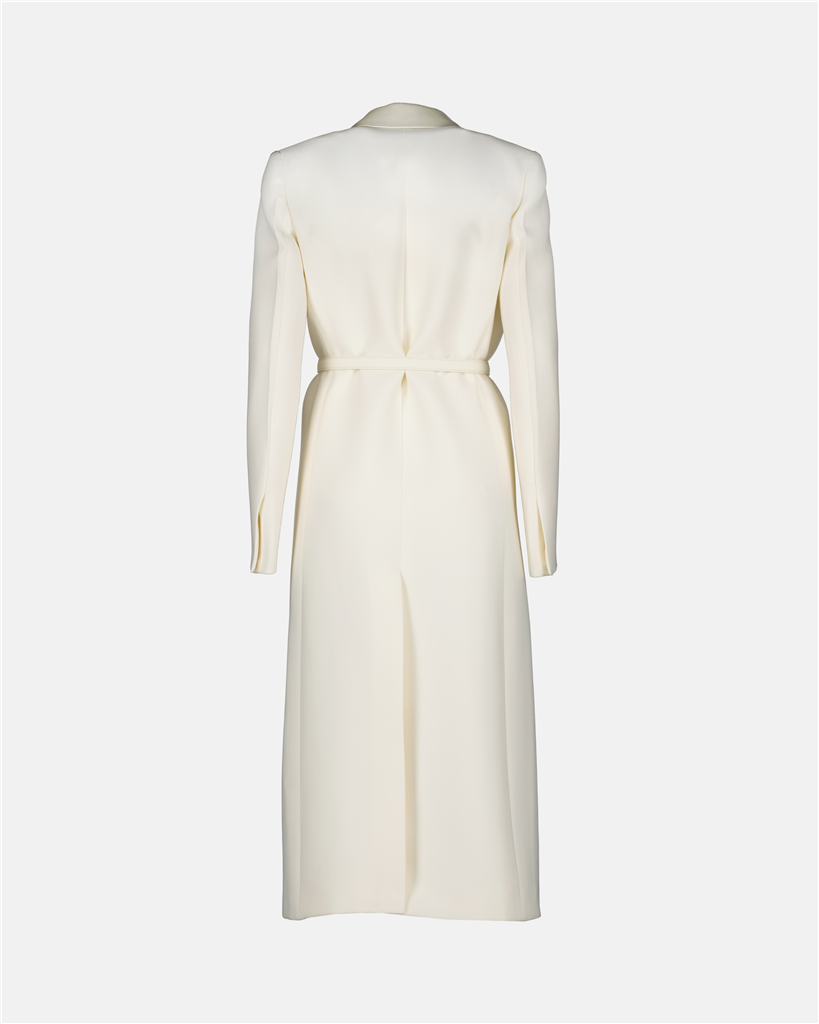 Manteaux Manteau en laine Fendi Blanc Femme