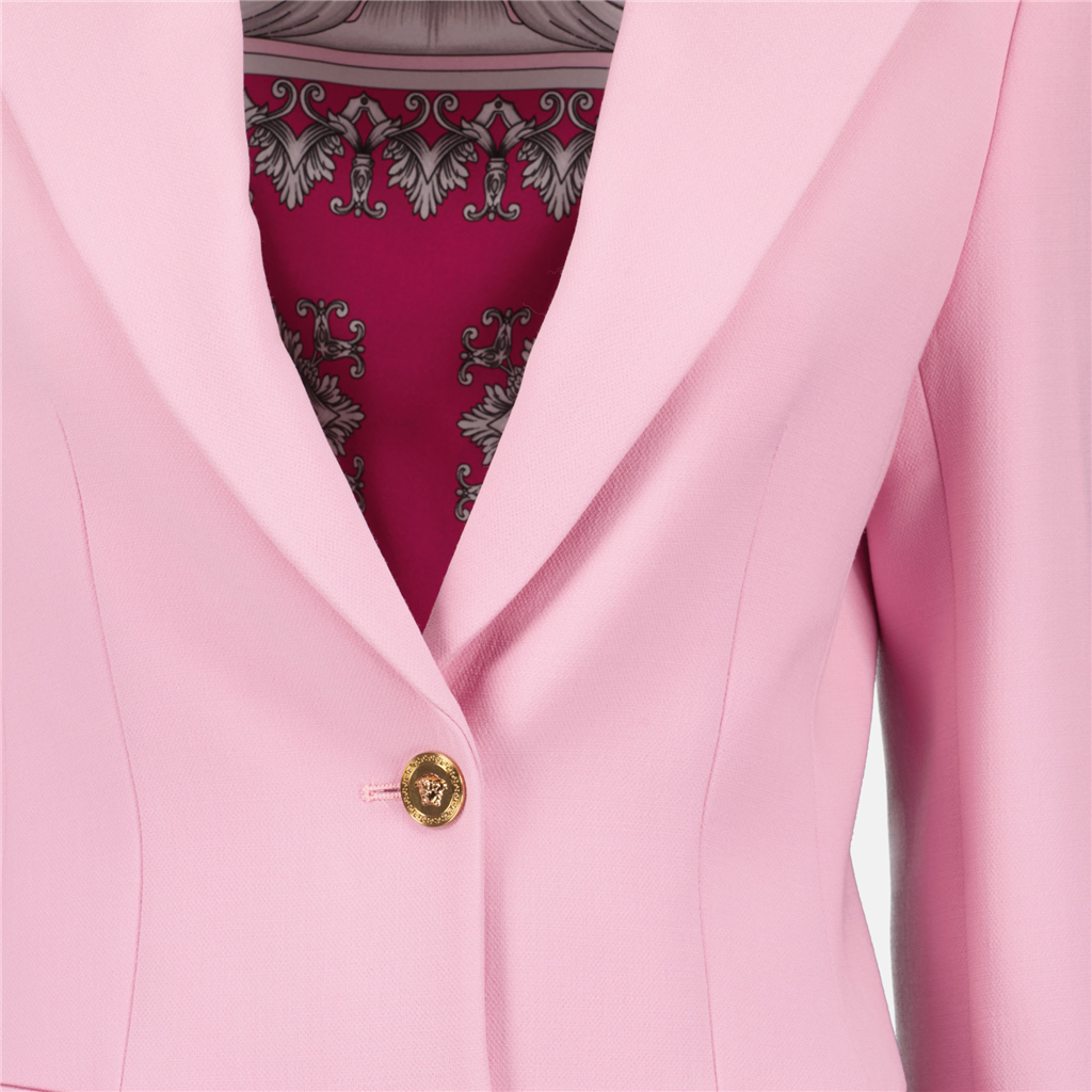 Manteaux Manteau en laine Versace Rose Femme