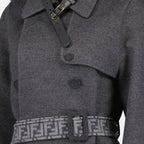 Manteaux Manteau Fendi O'Lock Fendi Gris Femme