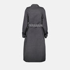 Manteaux Manteau Fendi O'Lock Fendi Gris Femme
