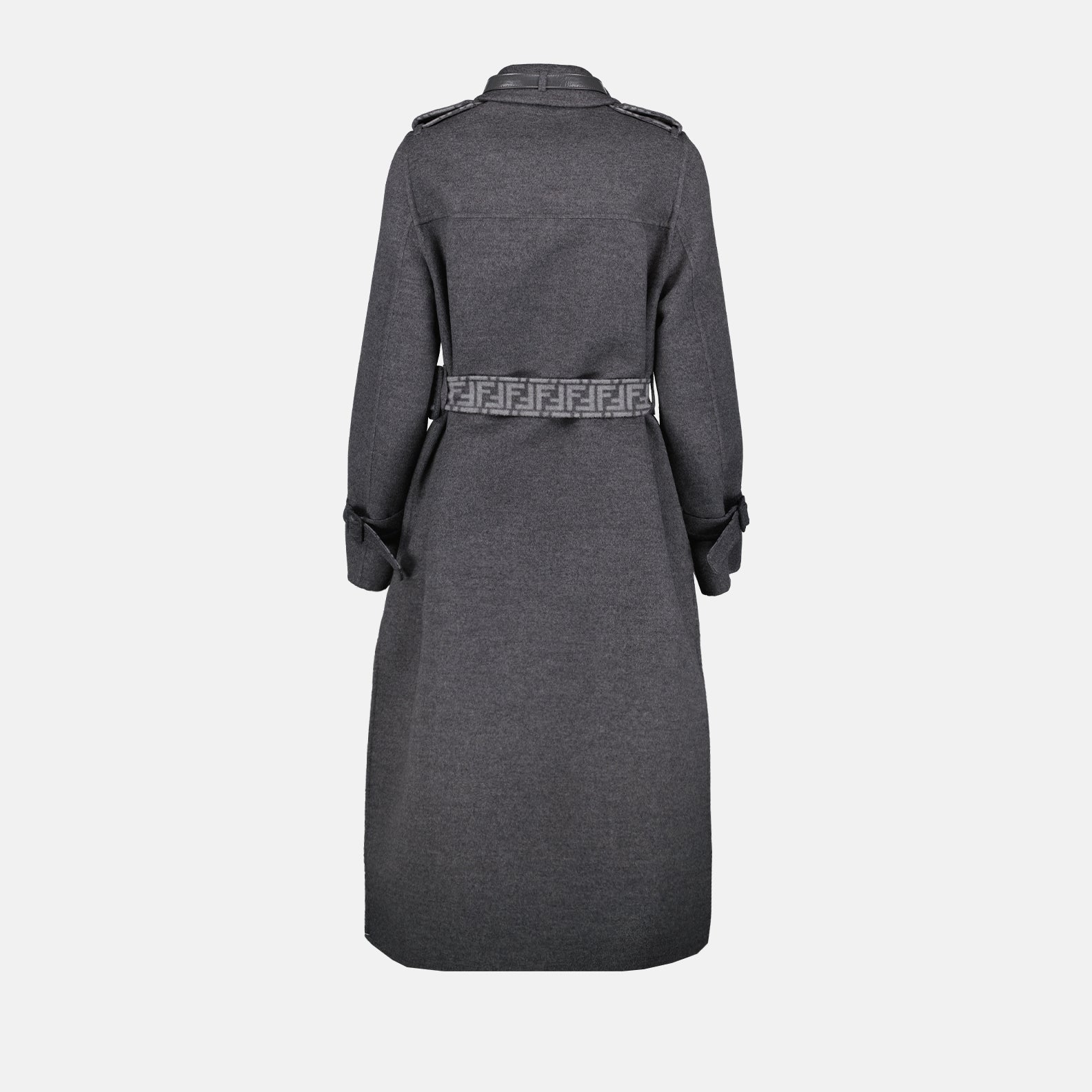 Manteaux Manteau Fendi O'Lock Fendi Gris Femme
