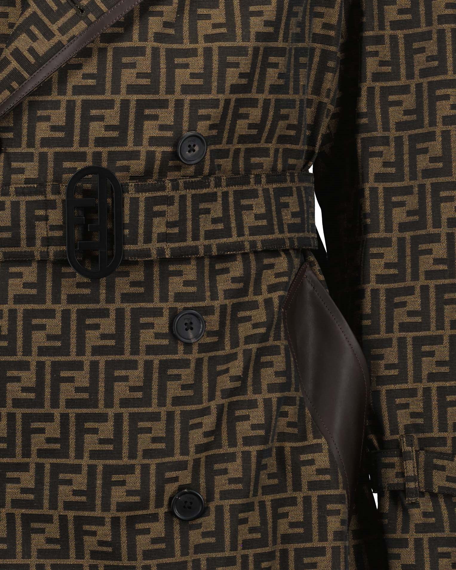 コート FFトレンチコート Fendi 茶色 男