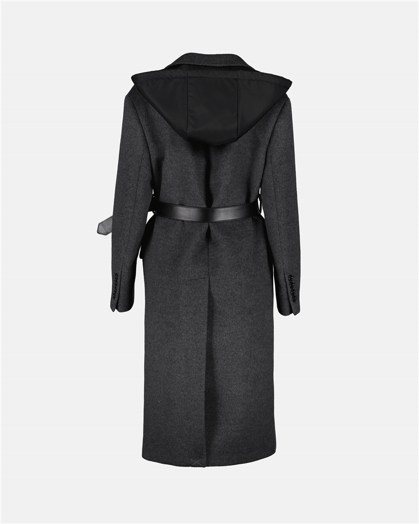 Manteaux Manteau à ceinture Prada Gris Femme