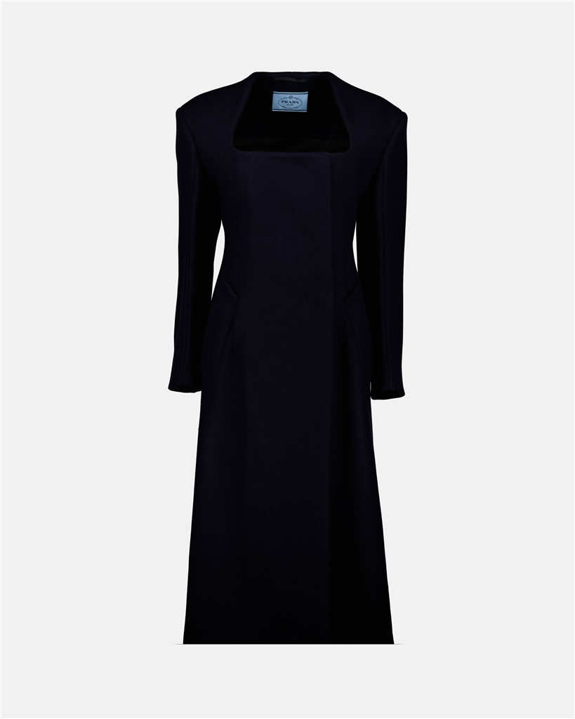 Manteaux Manteau long Prada Bleu foncé Femme